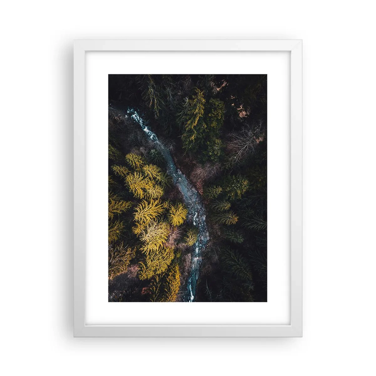 Affisch i vit ram - Snabbt, allt snabbare - 30x40 cm