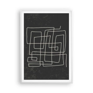 Affisch i vit ram - Inte så enkelt - 70x100 cm