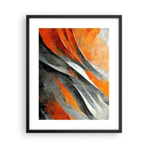 Affisch i svart ram - Värme och kyla - 40x50 cm