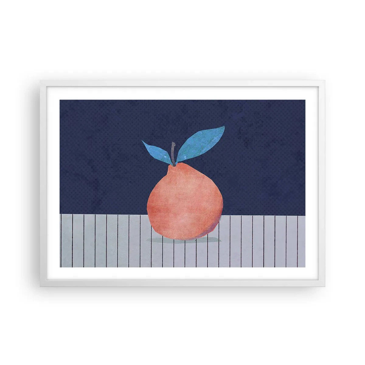 Affisch i vit ram - Konvexitet och planhet - 70x50 cm