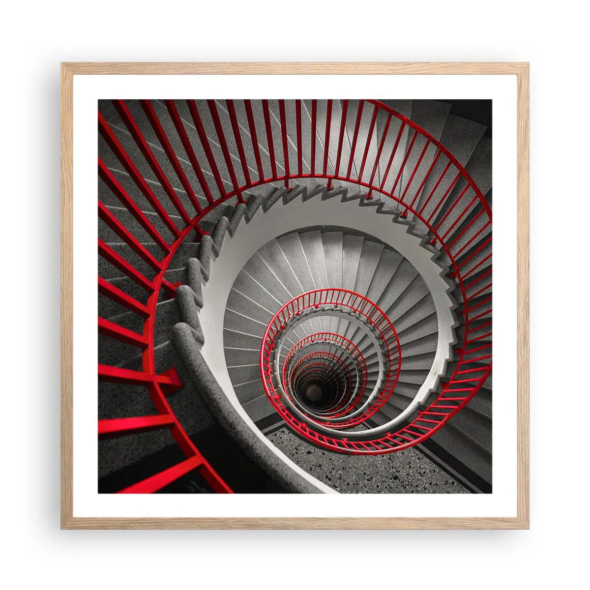 Affisch i ram av ljusek - Arkitektoniska spel - 60x60 cm