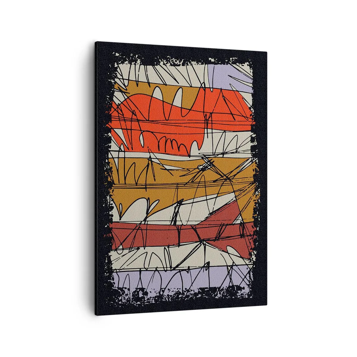 Canvastavla - Bild på duk - Spontan komposition - 50x70 cm