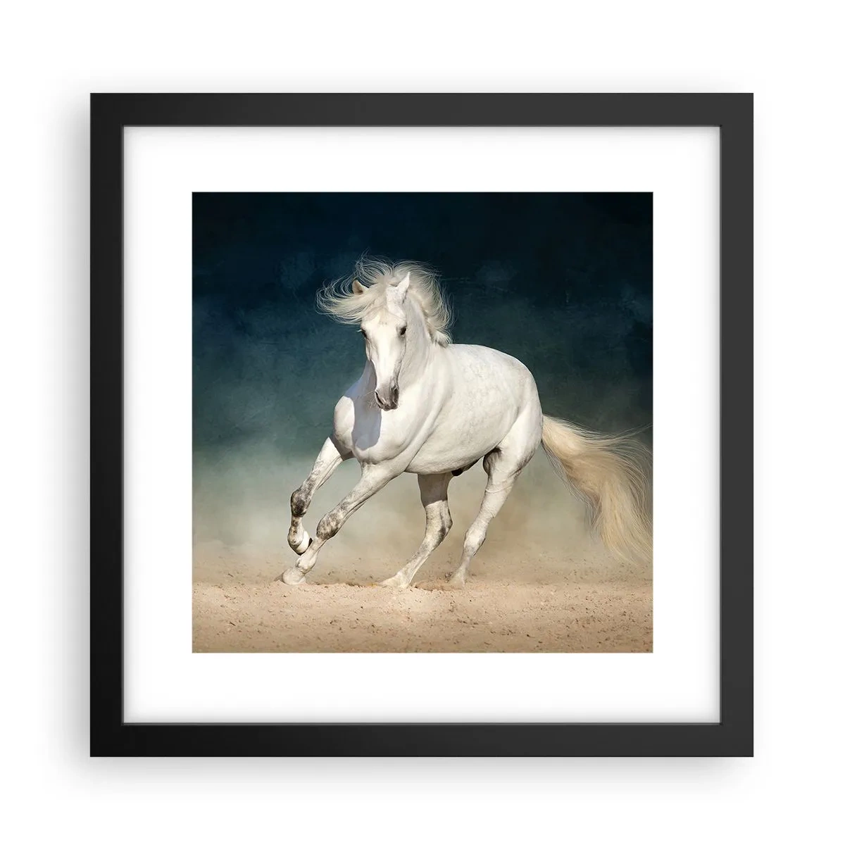 Affisch i svart ram - Frihet i ett rent tillstånd - 30x30 cm