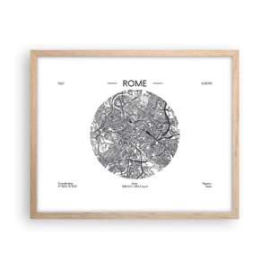 Affisch i ram av ljusek - Roms anatomi - 50x40 cm