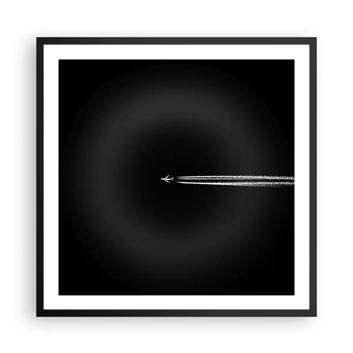 Affisch i svart ram - I en annan dimension - 60x60 cm