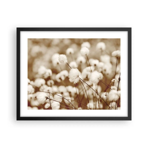 Affisch i svart ram - Fluffig åkermark - 50x40 cm