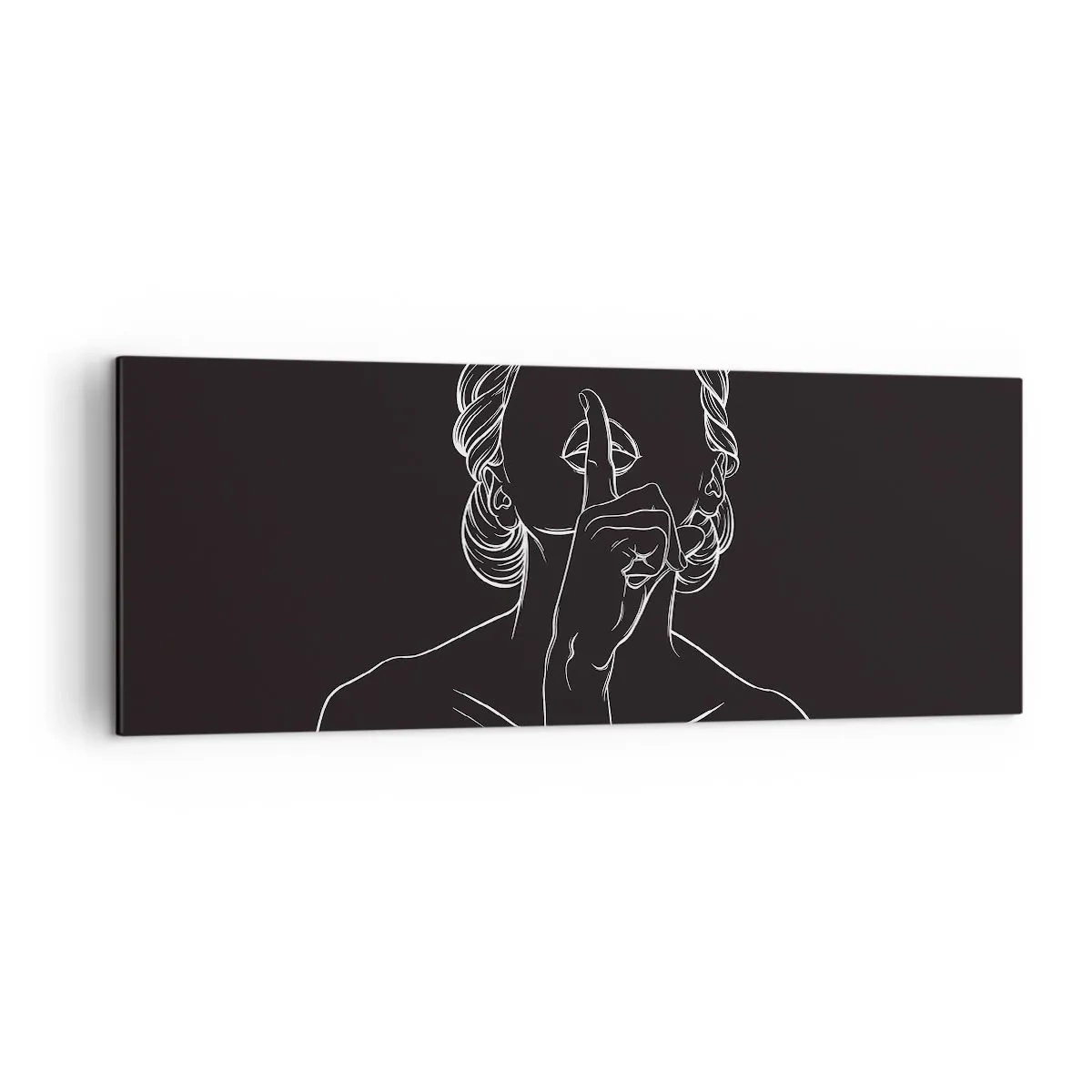 Canvastavla - Bild på duk - Skönhet blommar i tystnad - 140x50 cm