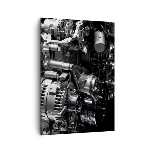 Canvastavla - Bild på duk - Stål, vacker, stark - 50x70 cm