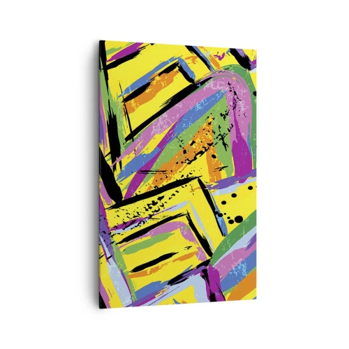 Canvastavla - Bild på duk - Skriker av glädje - 80x120 cm