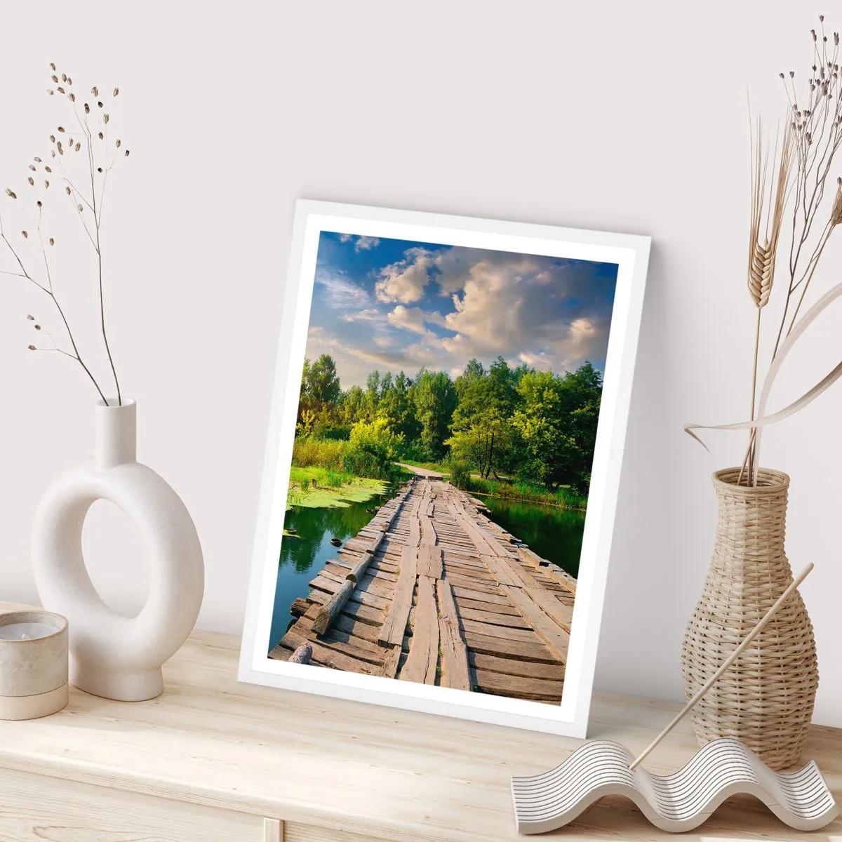 Affisch i vit ram - Sommar, sommar överallt - 70x100 cm