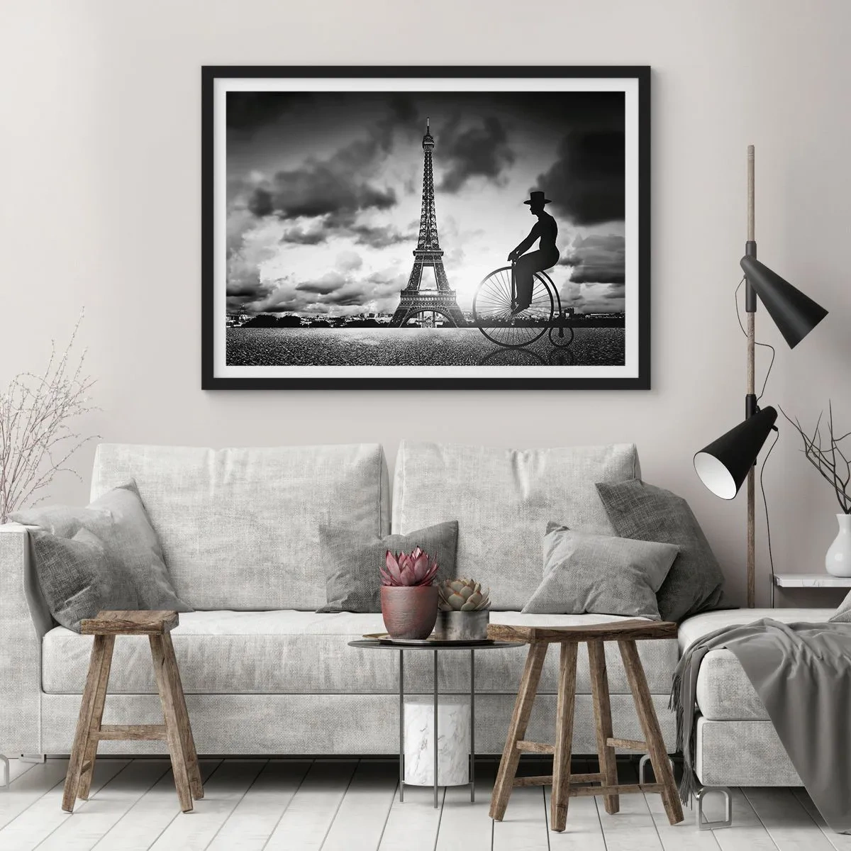 Affisch i svart ram - Längtan efter Belle Epoque - 50x40 cm