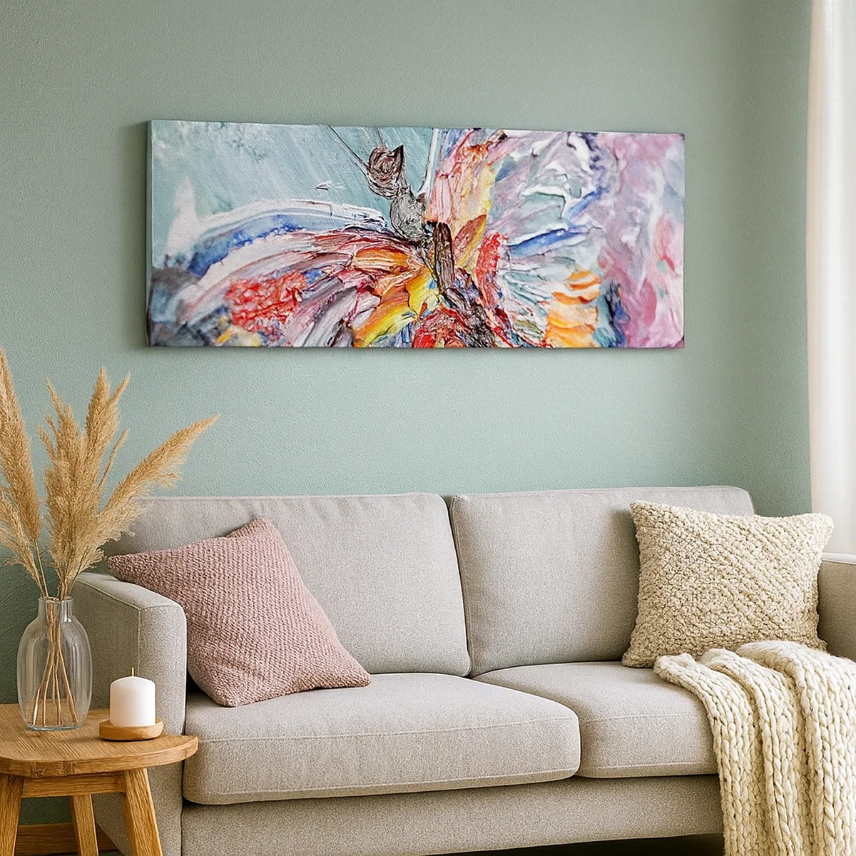 Canvastavla - Bild på duk - Målad av naturen - 30x30 cm