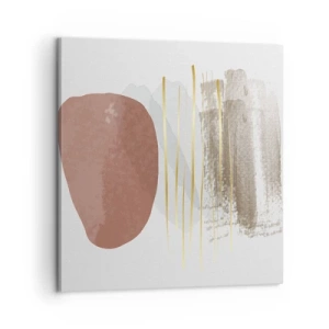 Canvastavla - Bild på duk - Abstrakt pelargång - 60x60 cm