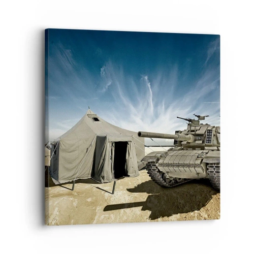 Canvastavla - Bild på duk - Militär dröm - 30x30 cm