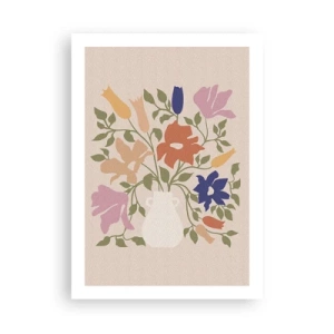 Affisch - En delikat bukett - 50x70 cm