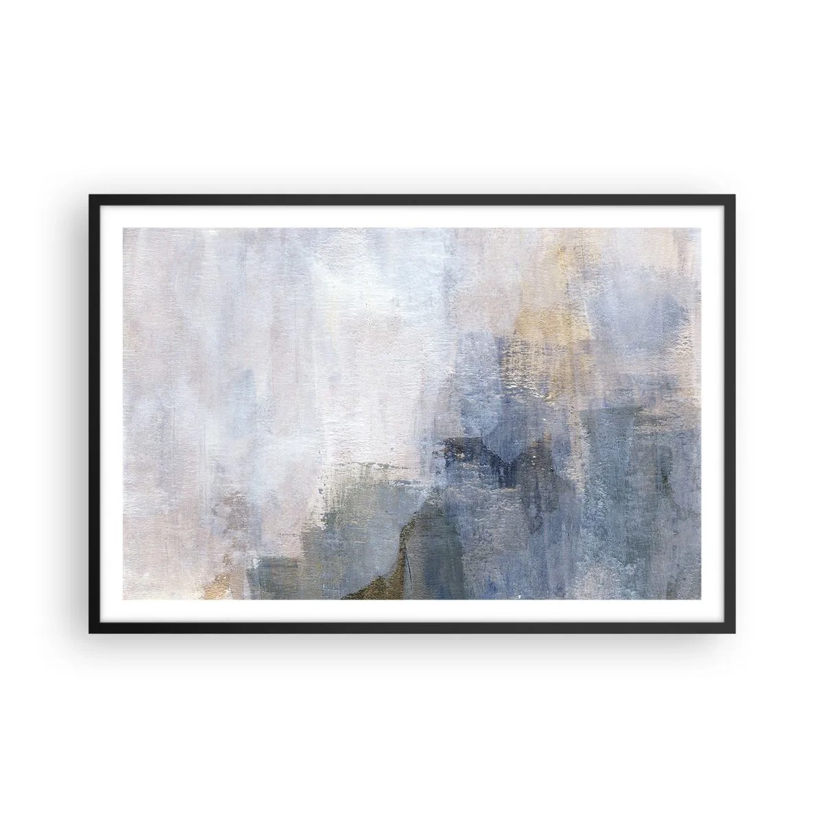 Affisch i svart ram - Färgernas toner och ackord - 91x61 cm