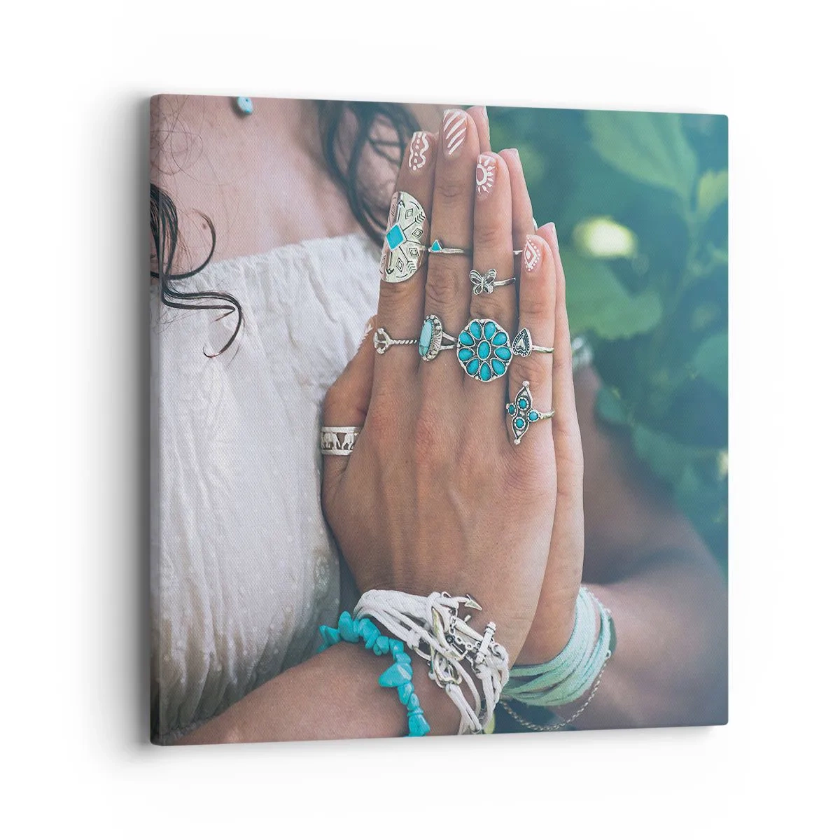 Canvastavla - Bild på duk - Välkommen till existensens centrum - 40x40 cm