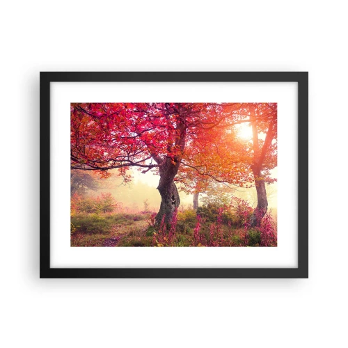 Affisch i svart ram - Våldsam blommande - 40x30 cm