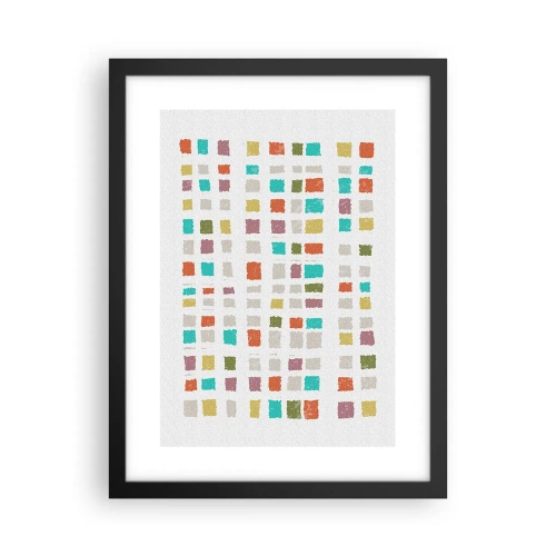 Affisch i svart ram - Ett okänt spel - 30x40 cm