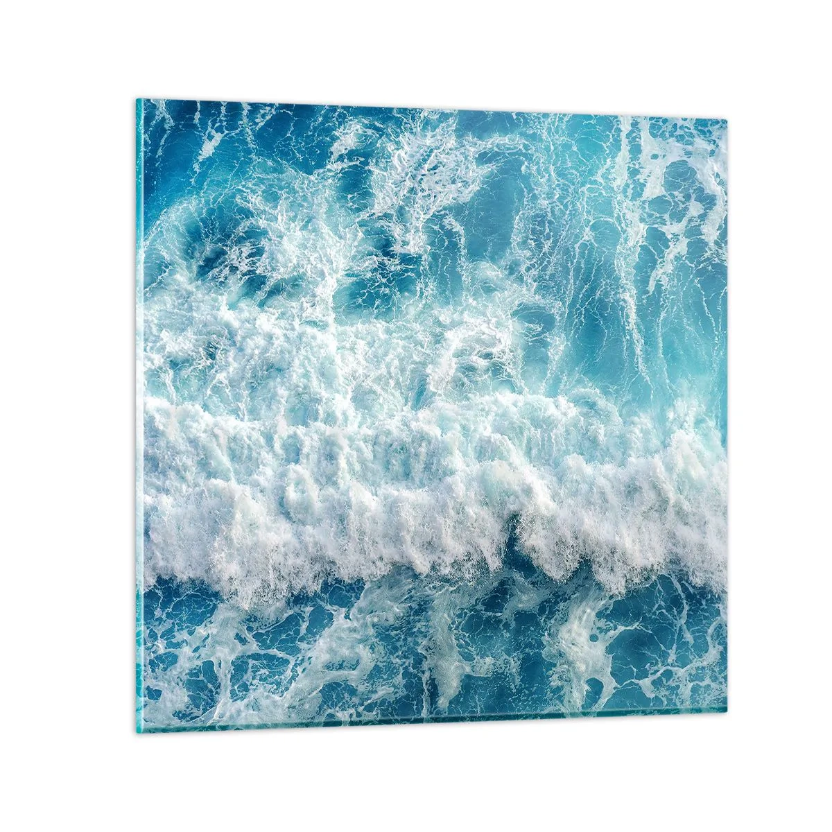 Glastavla - Bild på glas - Glatt och hoppande - 30x30 cm