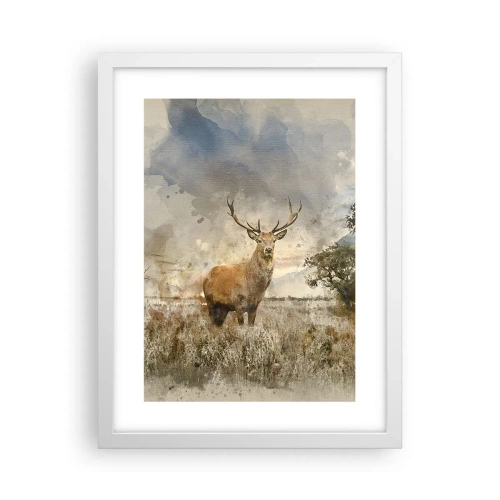 Affisch i vit ram - Värdighet - styrka - dignitet - 30x40 cm