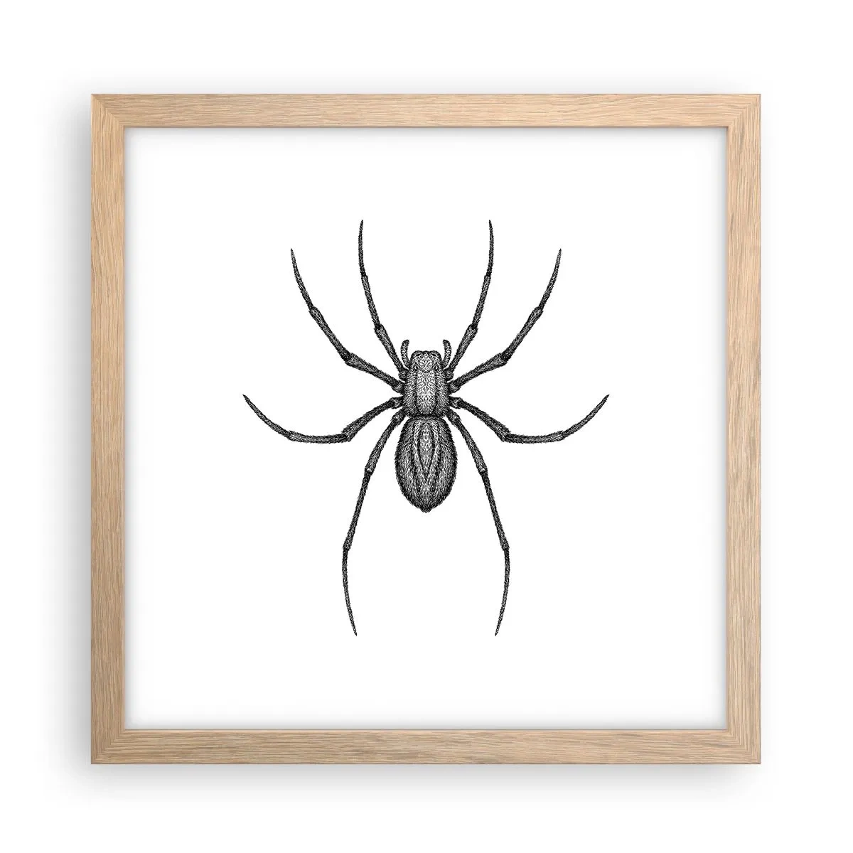 Affisch i ram av ljusek - Oroväckande precision - 30x30 cm