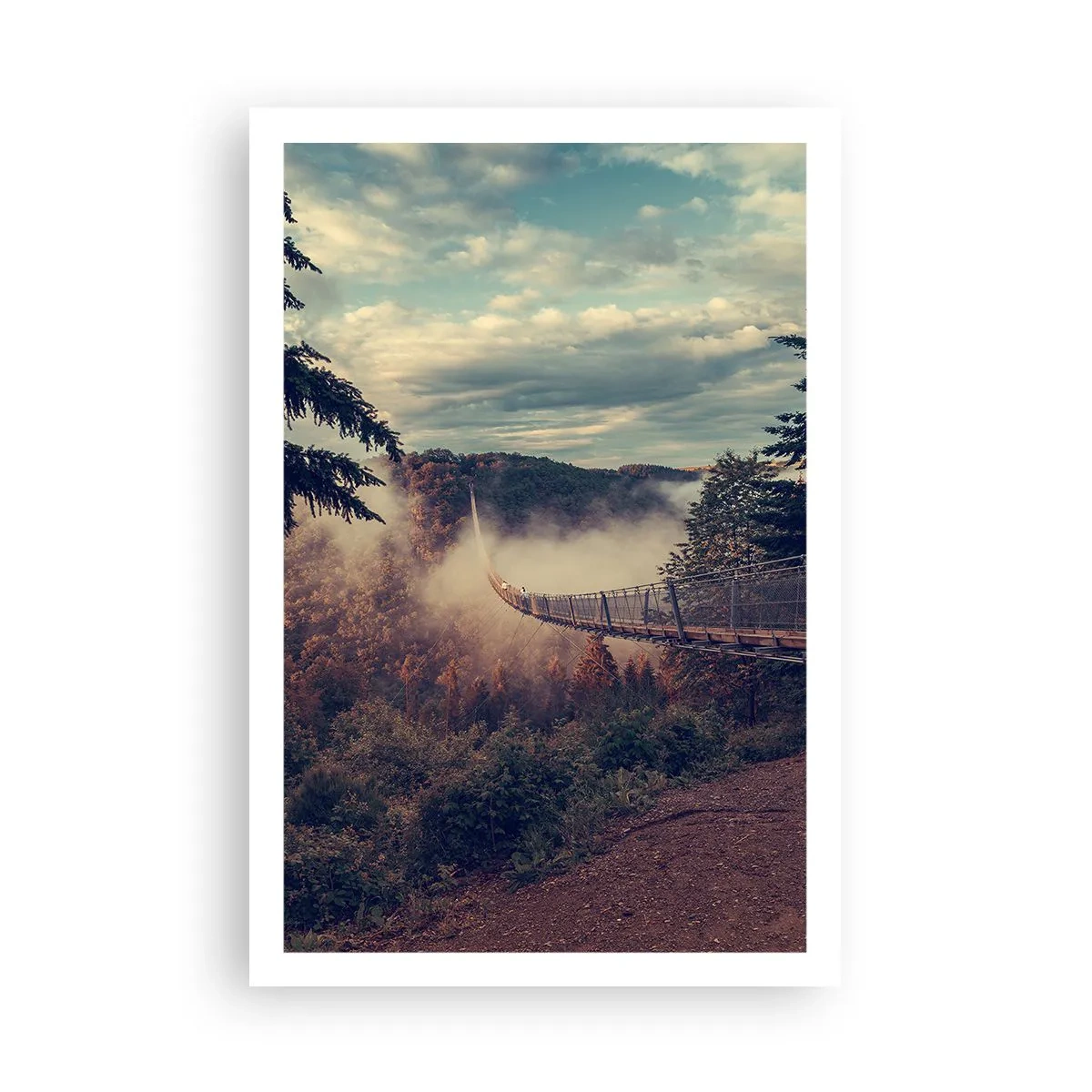Affisch - Över höstskogen - 61x91 cm