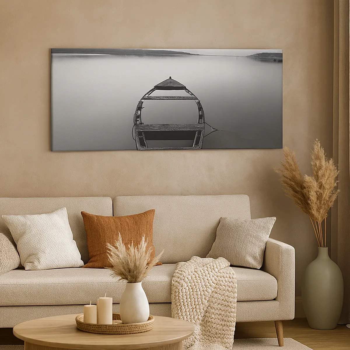 Canvastavla - Bild på duk - Längtan och melankoli - 30x30 cm