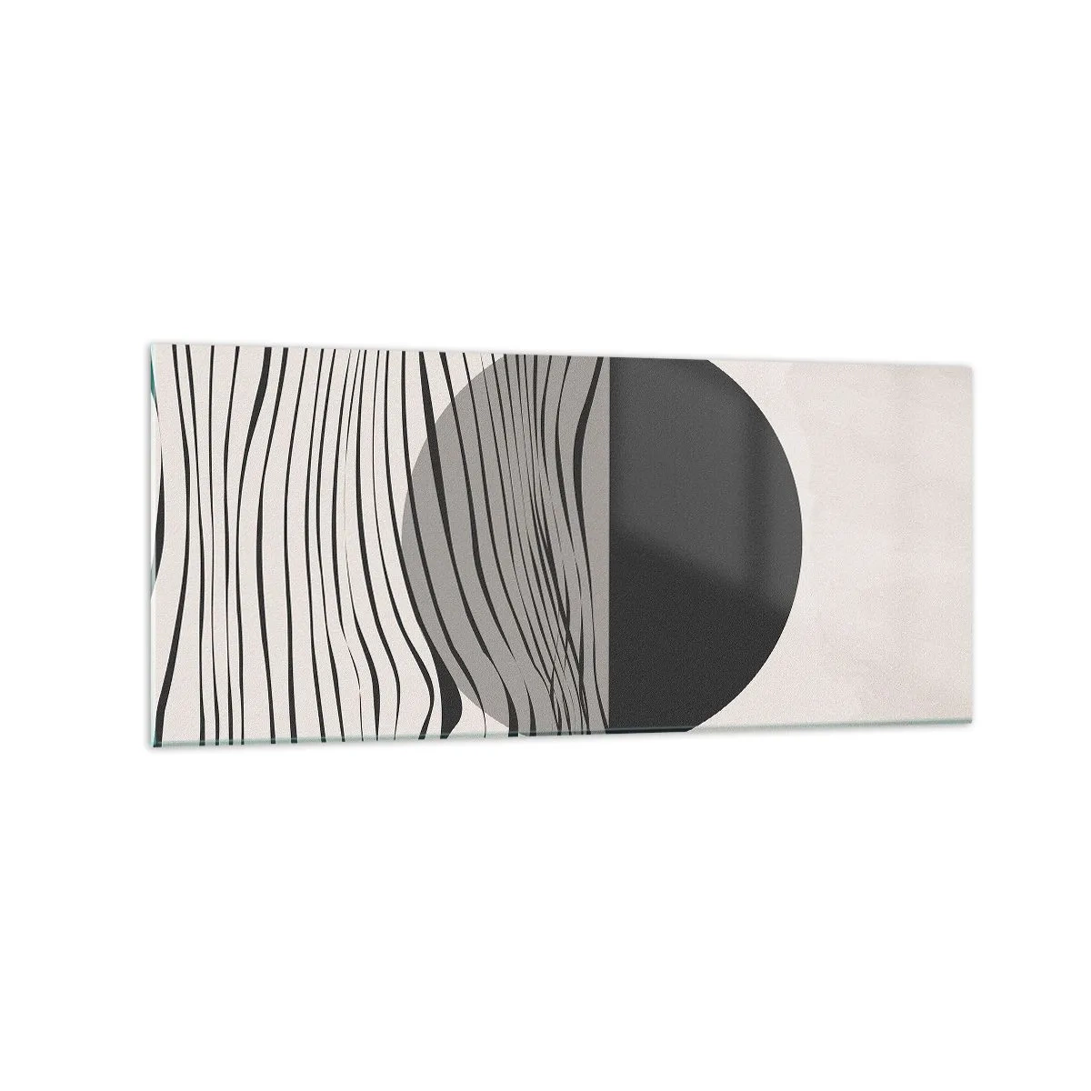 Glastavla - Bild på glas - Halvdan komposition - 120x50 cm