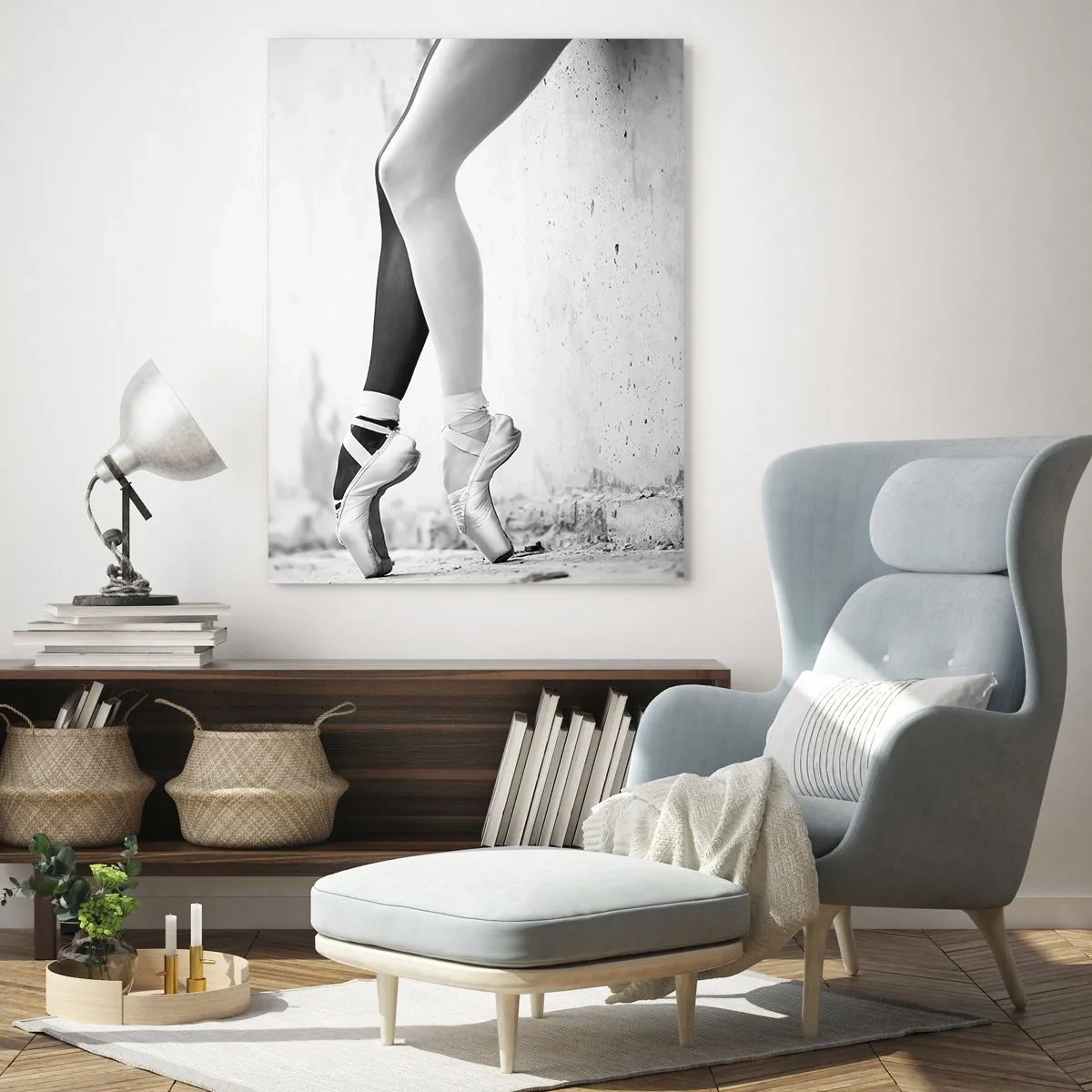 Glastavla - Bild på glas - Ballerina, voila! - 80x120 cm