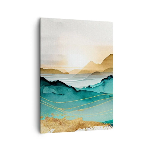 Canvastavla - Bild på duk - På gränsen till abstraktion - landskap - 50x70 cm