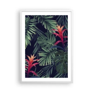 Affisch i vit ram - Brinna i grönskan - 50x70 cm