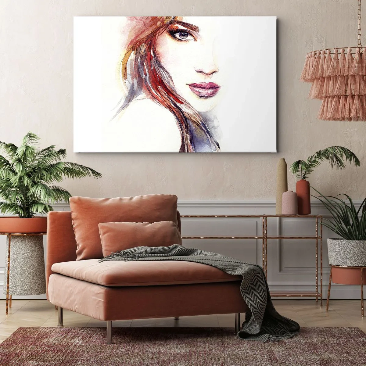 Canvastavla - Bild på duk - Vademecum - följ efter mig - 120x80 cm