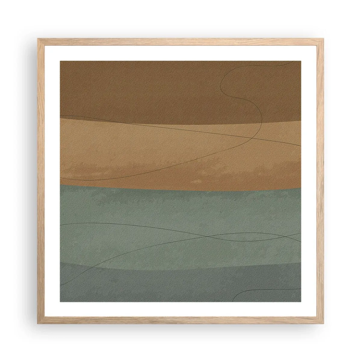 Affisch i ram av ljusek - Horisontell komposition - 60x60 cm