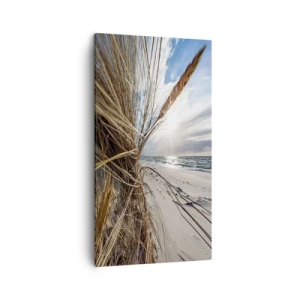 Canvastavla - Bild på duk - Elementens möte - 45x80 cm