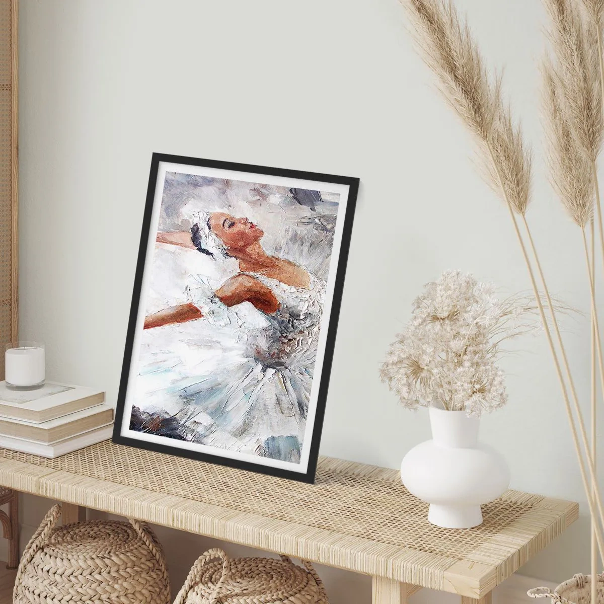 Affisch i svart ram - Fin och lätt som tyll - 70x100 cm