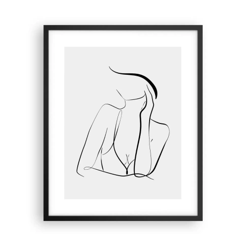 Affisch i svart ram - På drömvågen - 40x50 cm