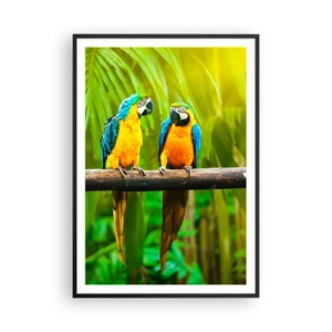 Affisch i svart ram - Har du hört att hon...? - 70x100 cm