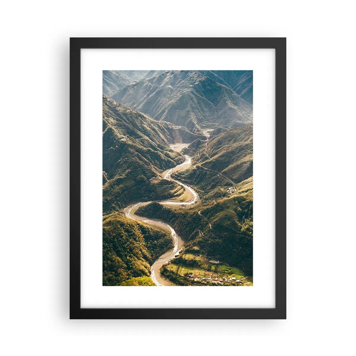 Affisch i svart ram - Direkt från fjällens hjärta - 30x40 cm