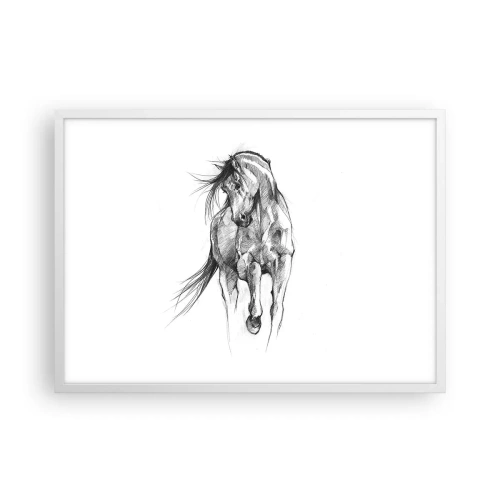 Affisch i vit ram - Elegant trav - 70x50 cm