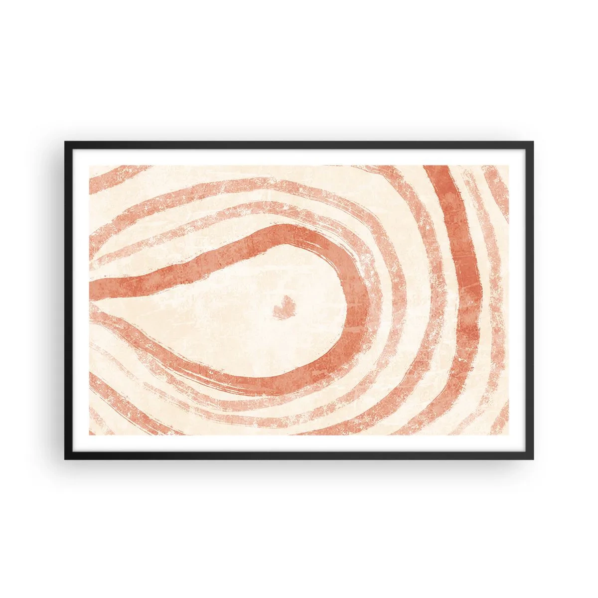 Affisch i svart ram - Korallringar - komposition - 91x61 cm