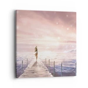 Canvastavla - Bild på duk - I drömmens ljus - 40x40 cm