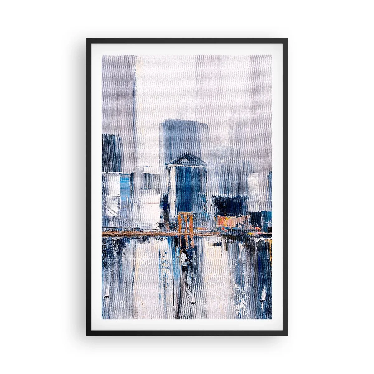 Affisch i svart ram - New York-impression - 61x91 cm