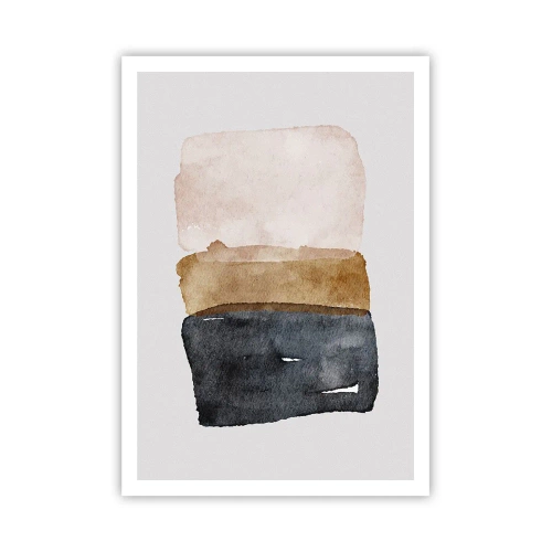 Affisch - Komposition av jordens färger - 70x100 cm