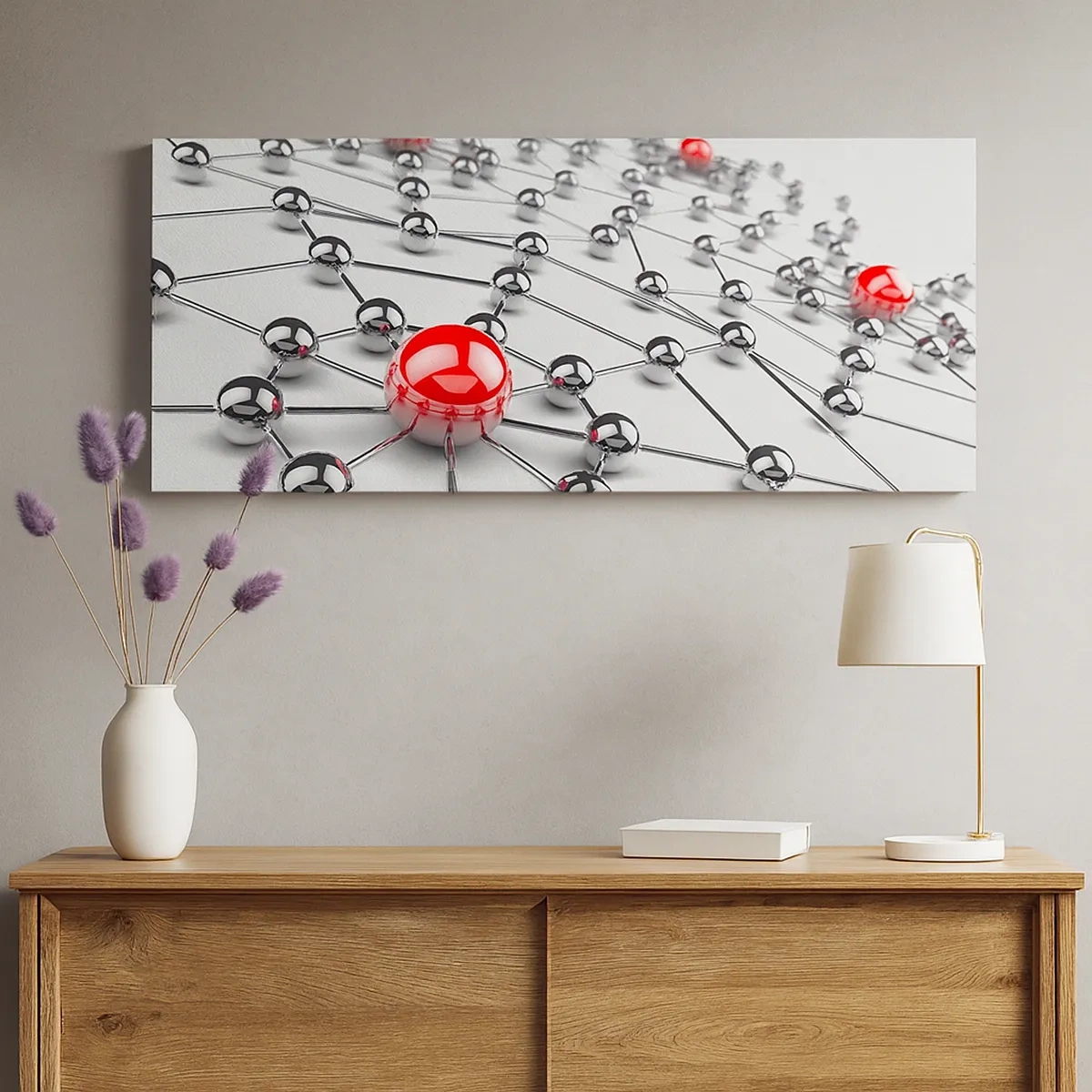 Canvastavla - Bild på duk - Silvernät - 30x30 cm