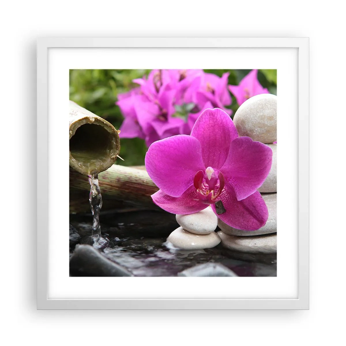 Affisch i vit ram - Så kopplar du av - 40x40 cm