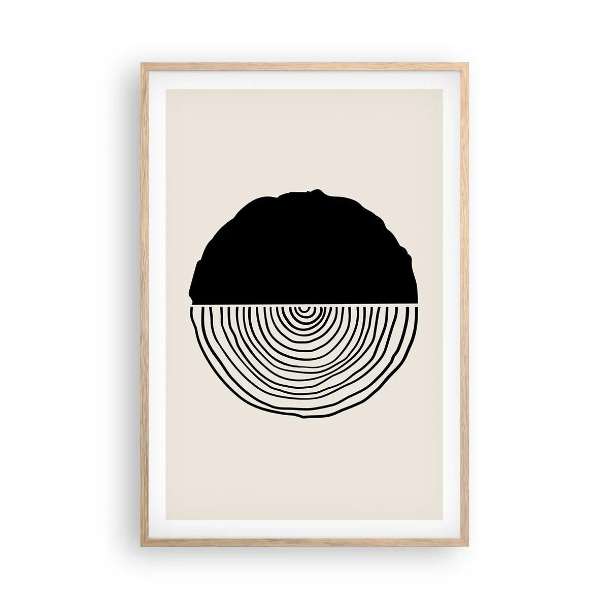 Affisch i ram av ljusek - Hälften hälften - 61x91 cm