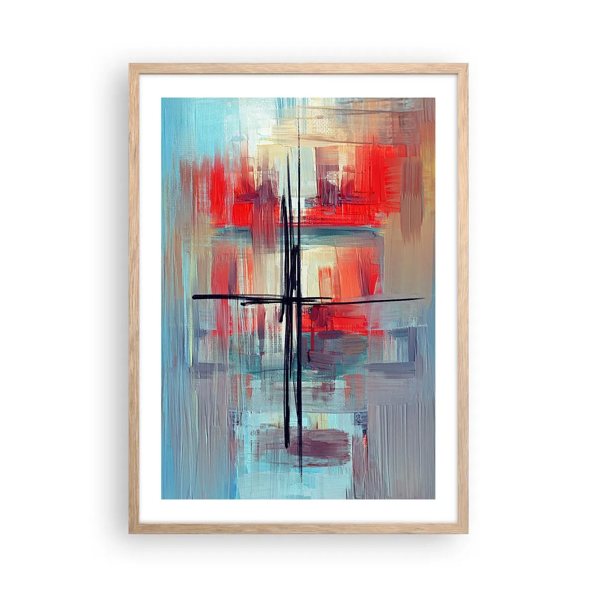 Affisch i ram av ljusek - Landskap i en okänd dimension - 50x70 cm