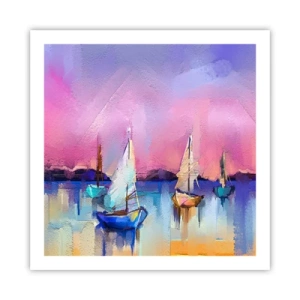 Affisch - Riktning: öppet vatten - 60x60 cm