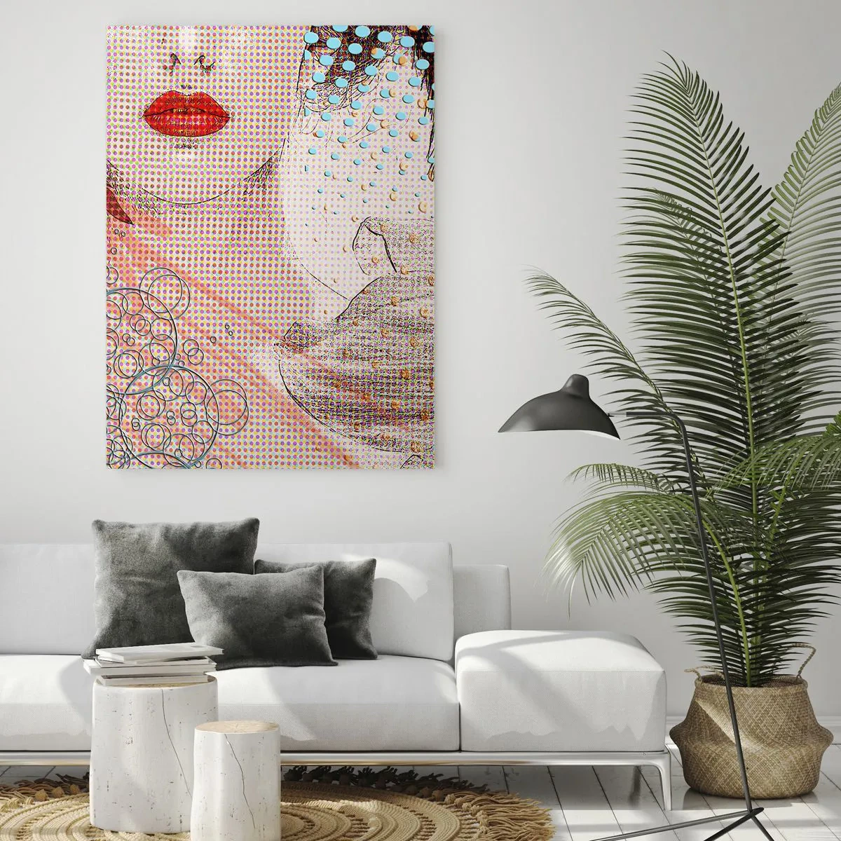 Glastavla - Bild på glas - Serieheroin - 80x120 cm